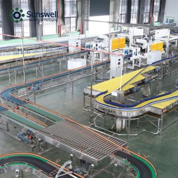 Automatic Bottle Conveyor Chains Sunswell CE ISO 1000-30000Bottle/Hour MOQ100 15D - Zhangjiagang Sunswell Machinery Co., Ltd. - China