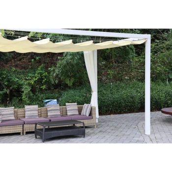 Luxury Wooden Outdoor Pavilion Straight Bracing Fabric Gazebo - Shenzhen Runjin Sunshade Products Co., Ltd - China
