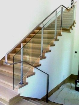 Stainless Steel And Glass Railings Color Steel Brand Jindel Position All Design Customize Mounting Type All Material Grade - The Bayt Design Studios - India
