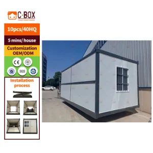 Cbox 5min Hoisting Foldable Modular Home Dorm Shop Prefab Folding Container House for Sale - Guangdong Cbox Co., Limited. - China