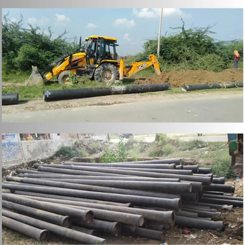 Di Pipe Laying Contractors 80 MM 100 RS RUNNING METRE 300 MM 200 RS RUNNING METRE 125 MM 110 RS RUNNING METRE 150 MM 130 RS RUNNING - A S Construction - India