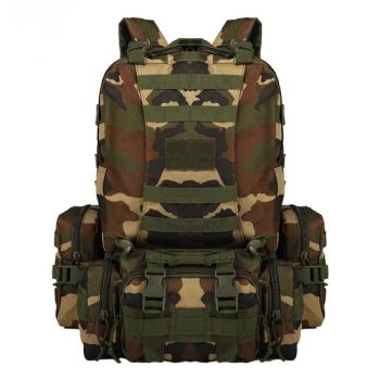 Camping Luggage Duffel Sports Gym Fishing Tote 45L Tactical Molle Camouflage Style Backpack - Guangzhou Red Swan Textile Co., Ltd. - China