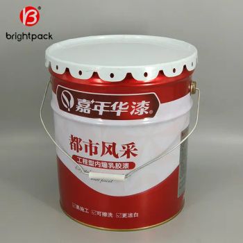 20 Liter Tinplate Tin Pail/Bucket/Barrel for Latex Paint, Coating, Gasolines or Other Chemical Products - Wuxi Bright Packing Co., Ltd. - China