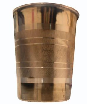 200ml Copper Glass for Drinking Water Pattern Lining Material Copper Shape Cylindrical Capacity 200 Ml, 200ml Usage/Application Drinking - Shri Guru Creations - India