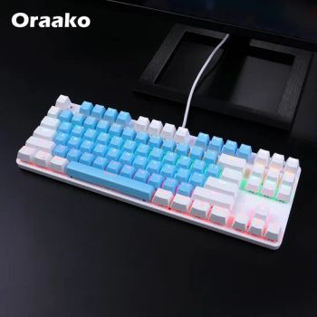 Customized Logo Keyboard Combos 87 Key Mechanical Shaft Mechanical Keyboard Wired Gaming Keyboard - Shenzhen Oraako Electronic Technology Co., Ltd. - China