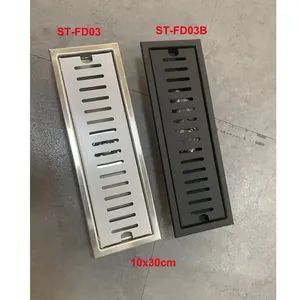 201 304 Stainless Steel Brushed Matte Black Floor Drains for Bathroom Floor - Quanzhou Shitu Import and Export Trade Co., Ltd. - China