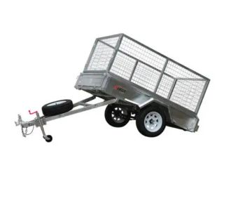 ATV Trailer Chassis Truck Galvanized Box Cage Trailer Single Axle Car Trailer - NINGBO KINGSLINGS IMPORT AND EXPORT CO., LTD. - China