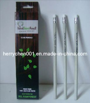 Hb Recycled Craft Paper Pencil with Eraser (SKY-805) Lead Color Black HS Code 96099000 Model NO. SKY-805 Lead Diameter - Ningbo Jinfeng Imp. & Exp. Co., Ltd. - China