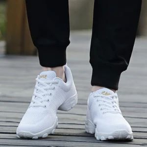 Sports Modern Jazz Shoes Soft Outsole Breath Dance Shoes Sneakers for Woman Practice Tennis Shoes - INNER MONGOLIA BENIS COMMERCIAL AND TRADE CO., LTD. - China