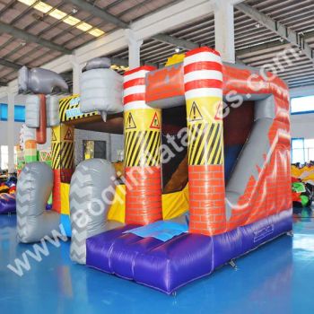 Little Builders with Small Inflatable Slide Bouncer for Child (AQ01223) - Guangzhou Aoqi Inflatables Co., Ltd. - China