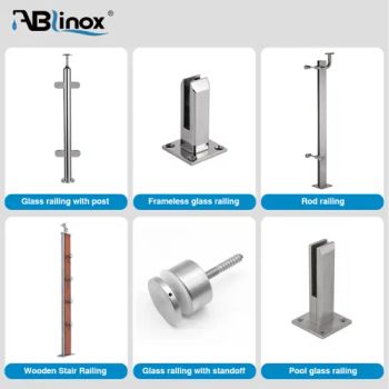 304 316 Stainless Steel Hardware Glass Standoff Stair Railing Parts for Architectural Engineering - ABLinox (Guangdong) Precision Metal Technology Co., Ltd. - China