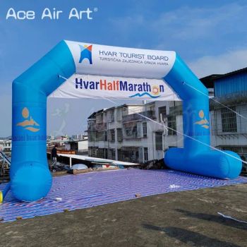 Custom Free Standing 8.3mwx5.65mh Inflatable Archway Start Finish Line Arch Sport Archway with Logo for Sports Racing - Yudu Ace Air Art Co., Ltd - China