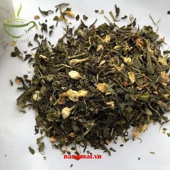 Premium Organic Jasmine Petal Infused Green Tea AA Grade Gap Certified Loose Leaf Floral Green Tea Blend, Delicately Scented Fresh Jasmine Aroma, Bulk Box Export Packaging, Smooth Assam-Inspired Taste for Daily Wellness & Refreshment - NANG MAI EXPORT – IMPORT COMPANY LIMITED - Vietnam