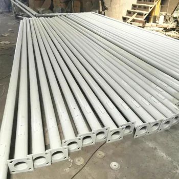 6m 8m 9m 10m 12m Tapered Road Light Poles Supplier Type Round Material Steel Model NO. SR121 Trademark iso9001 HS Code - China Searun Solar Solution Co., Ltd. - China