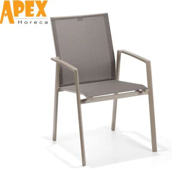 Hotel Modern Patio Dining Table Garden Aluminum Outdoor Furniture Chair - Apex Horeca Co., Limited - China