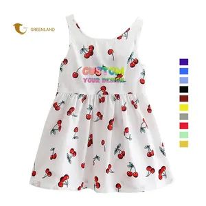 Customized Summer High Quality Cotton Printed Flowers Noble Girls Dresses - Jiangxi Greenland Import and Export Co., Ltd. - China