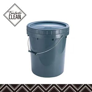 Fantasticlean 20L Grey Car Washing Bucket with Lid PP Clear Plastic for Car Detailing Cleaning Tools - Ningbo Fantasticar International Trade Co., Ltd. - China
