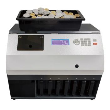 CS-610 Coin Counter Sorter Machines Totals and Subtotals in Value and Number of Coins Counted Unique Alloy Sensor Technology - EB International Group Limited - China