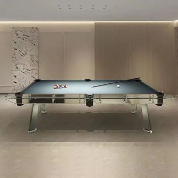 2024 Popular Style Indoor Game Glass Snooker Billiard Tables Solid Wood Slates Dining Table Pool Table with Cues and Ball Set - Jiangxi Wanyaju Wood Industry Co., Ltd. - China