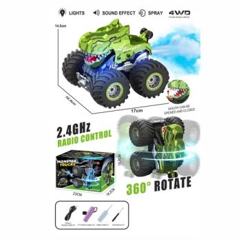 2.4GHz Remote Control Dinosaur Stunt Car Toys Spraying Fog Music and Lights - Shantou Tongledi Toy Manufacturing Co., Ltd - China