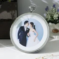 Decoration Picture Frame Glasses Frames for Photos Crystal Diamond Round 6inch - Ningbo Yinzhou Wenhui Paper Co., Ltd. - China