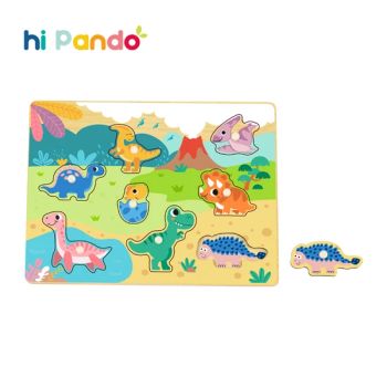 Wooden 3D Puzzle Dinosaur Montessori Early Educational Toys Puzzle - Ningbo Tooky Toy Co., Ltd. - China