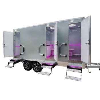Customized Modern 1200kg Luxury Portable Toilets Camping Mobile Toilet Trailer Outdoor Bathroom Unit - Qingdao Tune Machinery Co., Ltd. - China