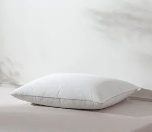 Odorless Goose Feathers Down Pillow Bed Feather Pillow with Sliver Piped Edge - Hangzhou Yiying Trade Co., Ltd. - China