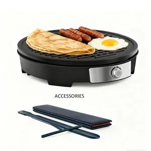Small Home Appliance Electric Pancake Makers Grill Cooking Injera Grills Omelette Pan Crepe Maker Adjustable Temperature Griddle - JIANGMEN LONG TERM TRADING CO.,LTD - China