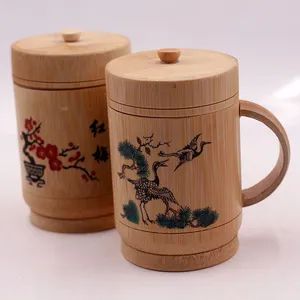 Bamboo Tube Cup/Ice Cream Bamboo Tube/Household Bamboo Cup/Chinese Bamboo Tube Tea Cup/Natural Bamboo Cup/Bamboo Product Cup/Natural Water Cup/Bamboo Tube Natur - Shuifu Huiyang Agricultural Technology Co., Ltd. - China