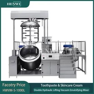 Vacuum Emulsifier for Lotion Cream 1000L Emulsifier Homogenizer 1000kgs Mixing Heater with Homogenizer - Foshan Henwi Technology Co., Ltd - China