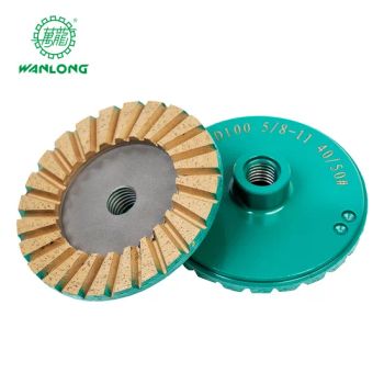 Diamond Grinding Turbo Cup Wheel for Angle Grinders Shapes Disc Model NO. D100 Technics Sinter Origin Quanzhou Trademark - Fujian Wanlong Diamond Tool Co., Ltd. - China
