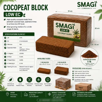 Coco peat blok 5kg - PT. Sadar Makmur Globalindo - Indonesia