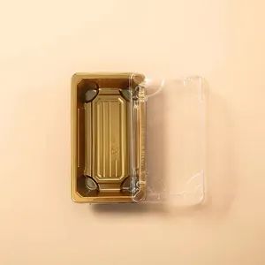 Customization Reusable Plastic Sushi Tray Disposable Containers Take Away Sushi Plastic Tray with Clear Lid - Fujian Longyi Plastic Products Co., Ltd. - China
