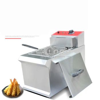 Best Selling Electric Single Tank Potato Chips Frying Machine Stainless Steel Chips Deep Fryer Commercial Deep Fryers with Fry Basket - Guangzhou GoodLoog Kitchen Equipment Co.,Ltd - China