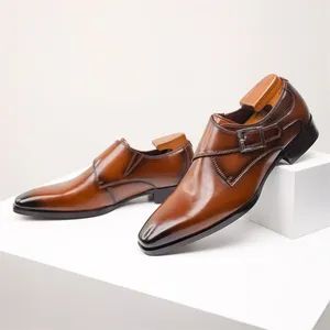 Men's Comfortable Leather Loafers with Flex Sole for Everyday Wear - Wuxi Glolinker Technology Co., Ltd. - China