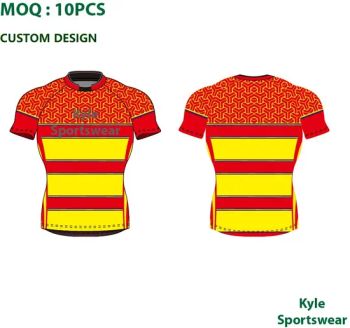 Sublimation Rugby Shirt Football League Team Wear Uniform Custom Design - Dongguan Kyle Sporting Goods Co., Ltd. - China