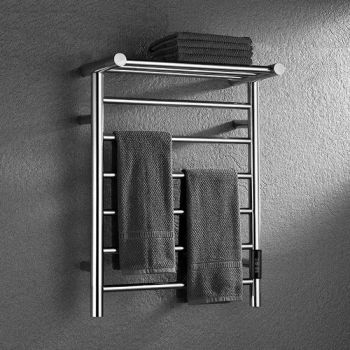 Electric Towel Rack Warmer Heated Intelligent Temperature Towel Bars with Shelf - Jiangmen Greenfrom Household Co., Ltd. - China