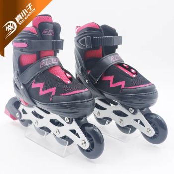 Plastic Chassis Quad Double Roller Skates for Children with High Hardness Elastic PU Flashing Wheel - Yongkang Meshine Industry & Trade Co., Ltd. - China