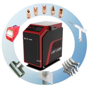 Steel Aluminum Welding 1kw 2kw 3kw Handheld Fiber Laser Welder for Metal Plate Tube Cut Clean Rust 4 in 1 Function with Software Easy Use - Lintcnc Tech Co., Ltd. - China