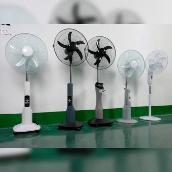 Portable Solar Fan 20W 9V 400x350mm 15D Rechargeable 1Y MOQ100 - Global Sunrise Lights Electrical Co., Ltd. - China