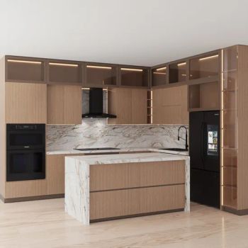 PA Home Customized Lacquer Other Kitchen Furniture Exporters L Shape Modular Kitchen Cabinets - Guangdong Baishan Furniture Co., Ltd. - China