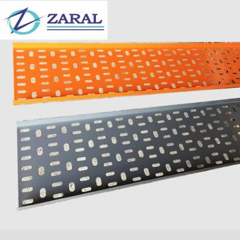 PERFORATED cable tray Brand zaral Shape Rectangular Manufacturer Zaral Color silver or any Surface Finishing gi Sheet Thickness - Zaral Electricals - India