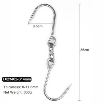 High Quality Stainless Steel AISI 304 or 316 Rotating Double Swivels Hook - Dongtai Haiyida Stainless Steel Co., Ltd. - China