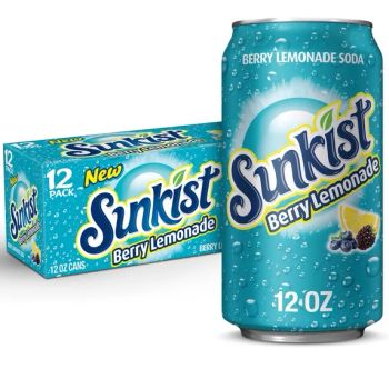 SUNKIST BERRY LEMONADE CN, 12OZ/12PKX2 - A&A FOOD DISTRIBUTORS - United States