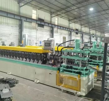 Groove Broacher Shutter Door Cold Steel Metal Slide Door Frame Roll Forming Machine - Foshan Wenzhichang Machine Factory - China