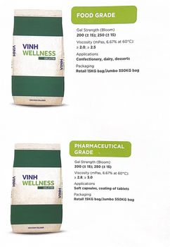 Fish Gelatin Vinh Wellness Food and Pharma grade (soft gel, gummies, binder, etc...) from Vinh Wellness VN Fish Gelatin Vinh Wellness Food and Pharma grade (soft gel, gummies, binder, etc...) - Vinh Wellness VN - Vietnam