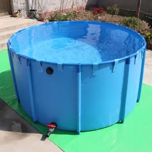 Versatile PVC Water Storage Tank for Live Fish Farming Model NO. 1.8x0.8m Trademark shamoquan Type Canvas Fish Tank Specification 1.8x0.8m - Weifang New Thinking Environmental Protection Technology Co., Ltd - China