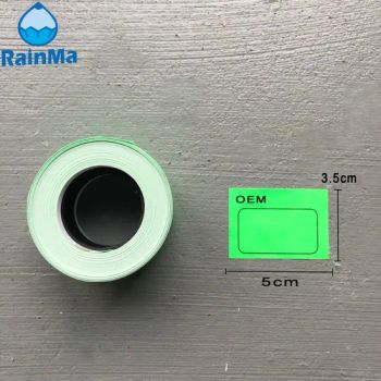 Self-Adhesive Fluorescent Paper Price Gun Printing Tag Sticker Label Roll - Ningbo Rainma Stationery Co., Limited. - China