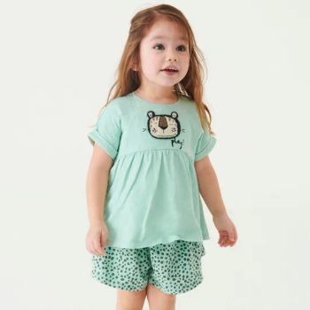 Wholesale Baby Girls 2PCS Toddler Clothes Floral Short Sleeves Tops Outfit Pants Clothing Baby Sets - Quanzhou Yilijia International Trade Co., Ltd. - China
